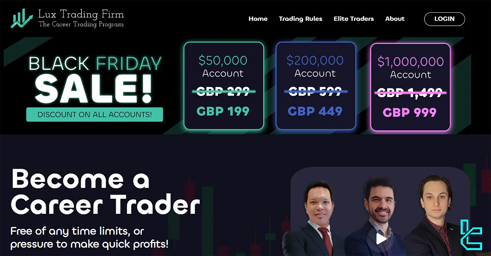 Lux Trading Firm'de İndirimler