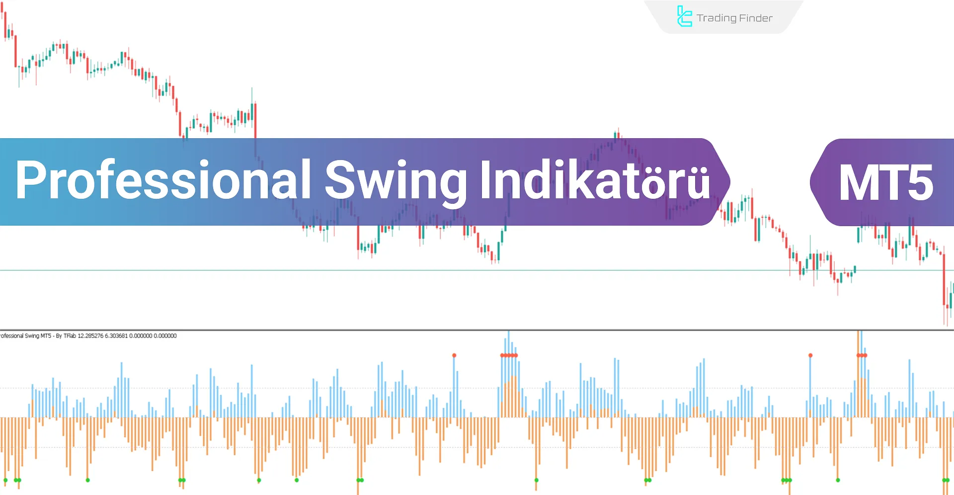 Professional Swing Göstergesi MT5 için İndir - Ücretsiz - [TradingFinder]