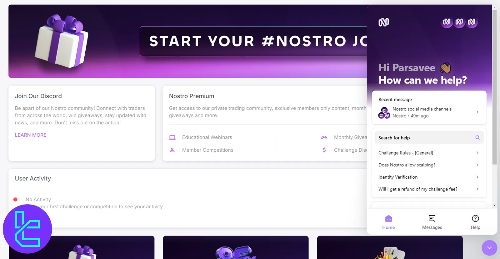 Nostro destek kanalları