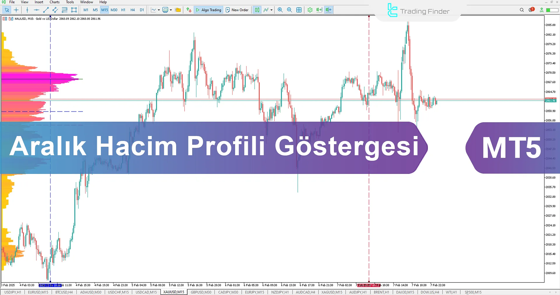 Range Volume Profile Göstergesi MetaTrader 5 için İndir - Ücretsiz - [TFlab]