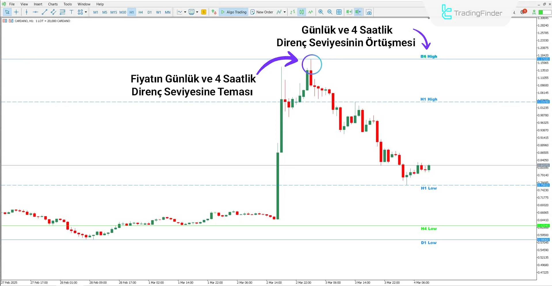 Custom High Low Göstergesi ile Ayı Trendi Analizi