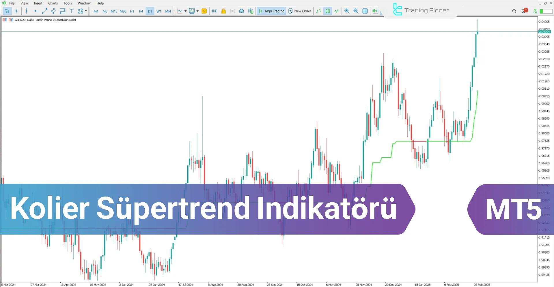 Kolier Süpertrend Göstergesi MetaTrader 5 - İndir - [TradingFinder]