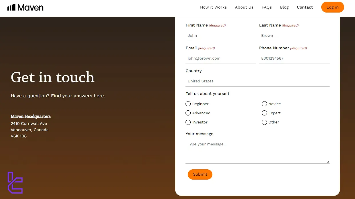 Maven Trading Desteği