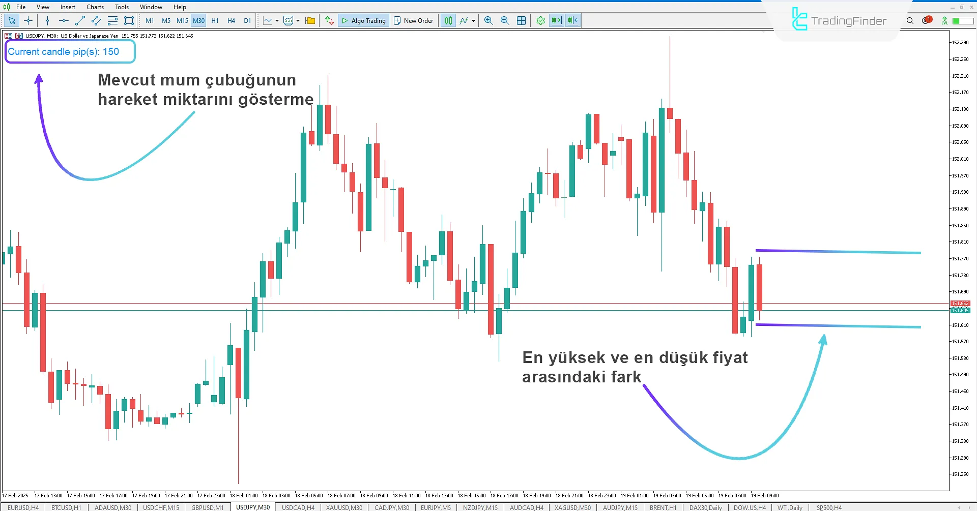 Mevcut Mum (SCC) Göstergesi MetaTrader 5 İndir - Ücretsiz -TradingFinder 2