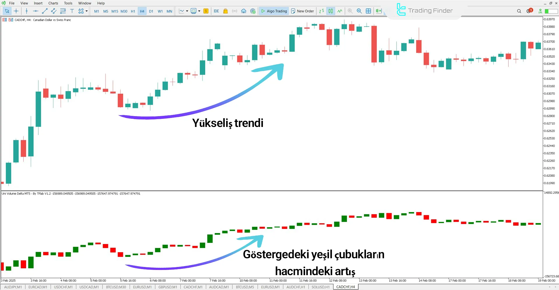 Uni Volume Delta Göstergesi MetaTrader 5 için İndir - Ücretsiz - [TFlab] 1