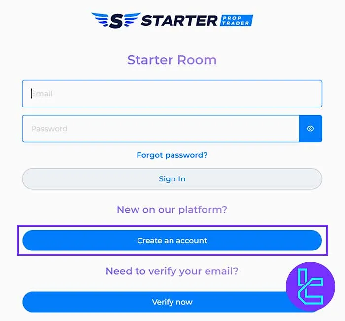 Starter Prop Trader Kayıt Formu