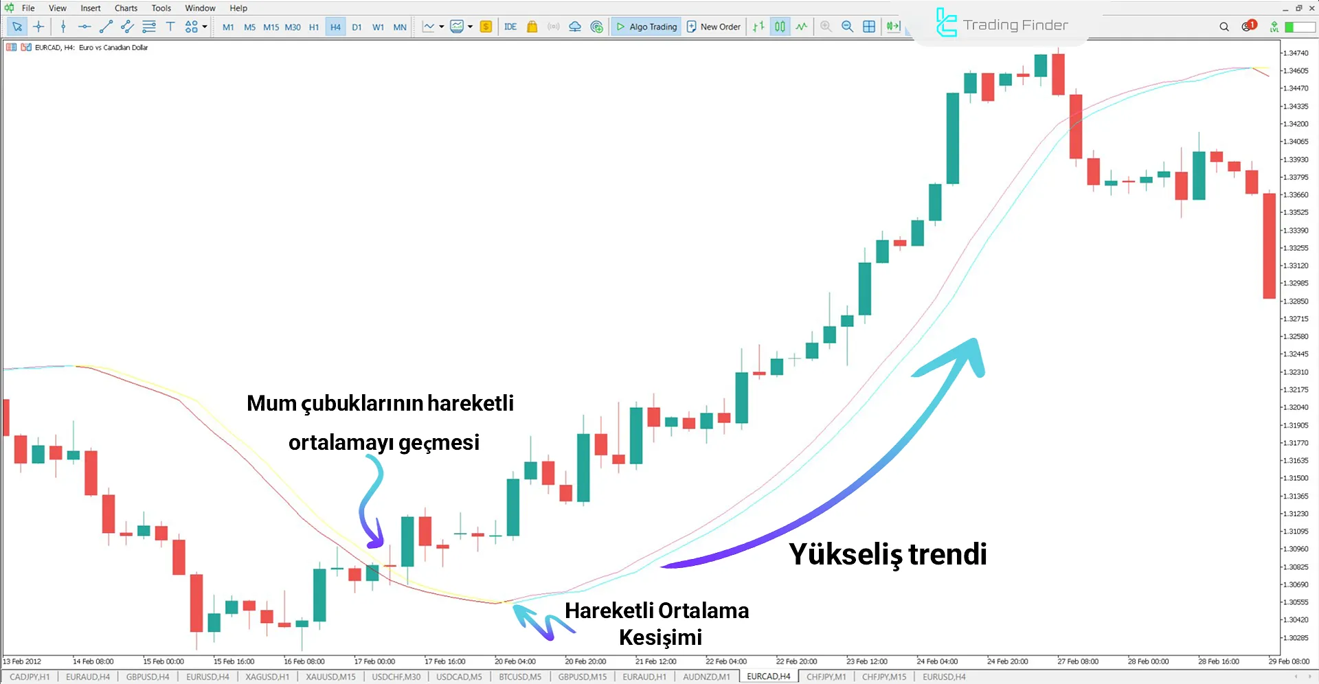 Trigger Lines Göstergesi Yükseliş Trendinde