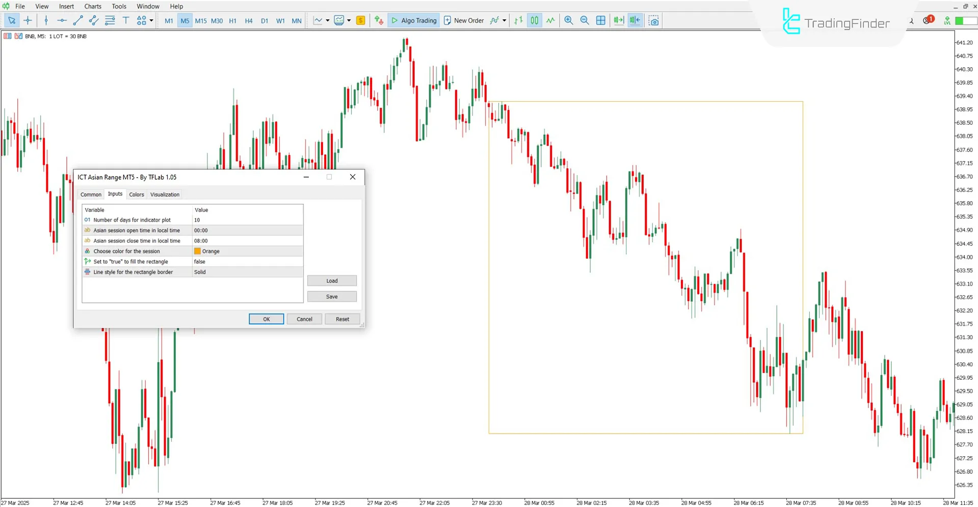 ICT Asya Aralığı ayarlarının genel görünümü