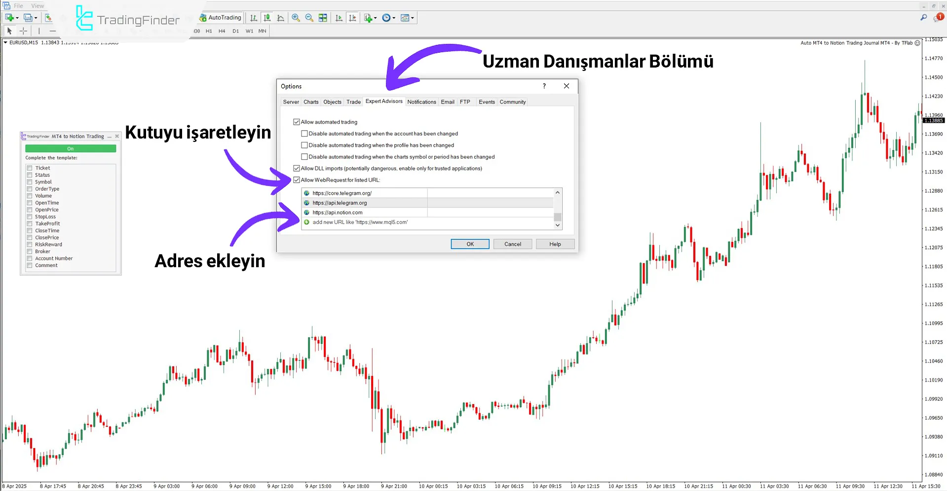 Web İsteklerini Etkinleştirme