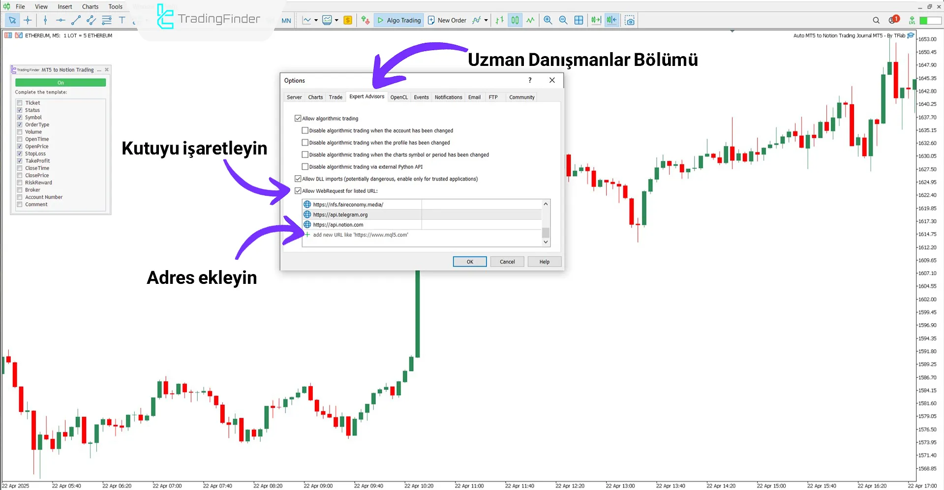 Web isteğinin nasıl etkinleştirileceği