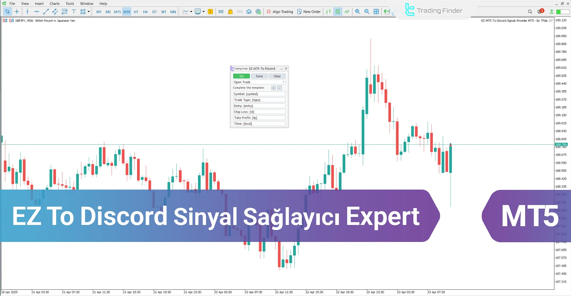 EZ To Discord Sinyal Sağlayıcı Expert MetaTrader 5 İndir - [TradingFinder]