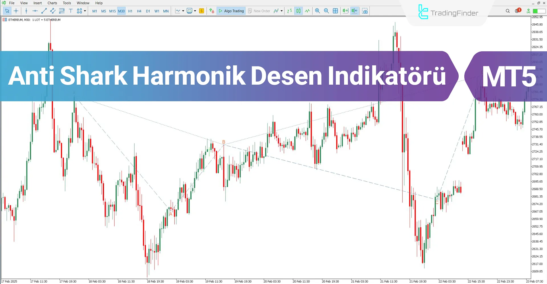 Anti Shark Harmonik Deseni Göstergesi MT5 İndir – Ücretsiz – [TFLab]