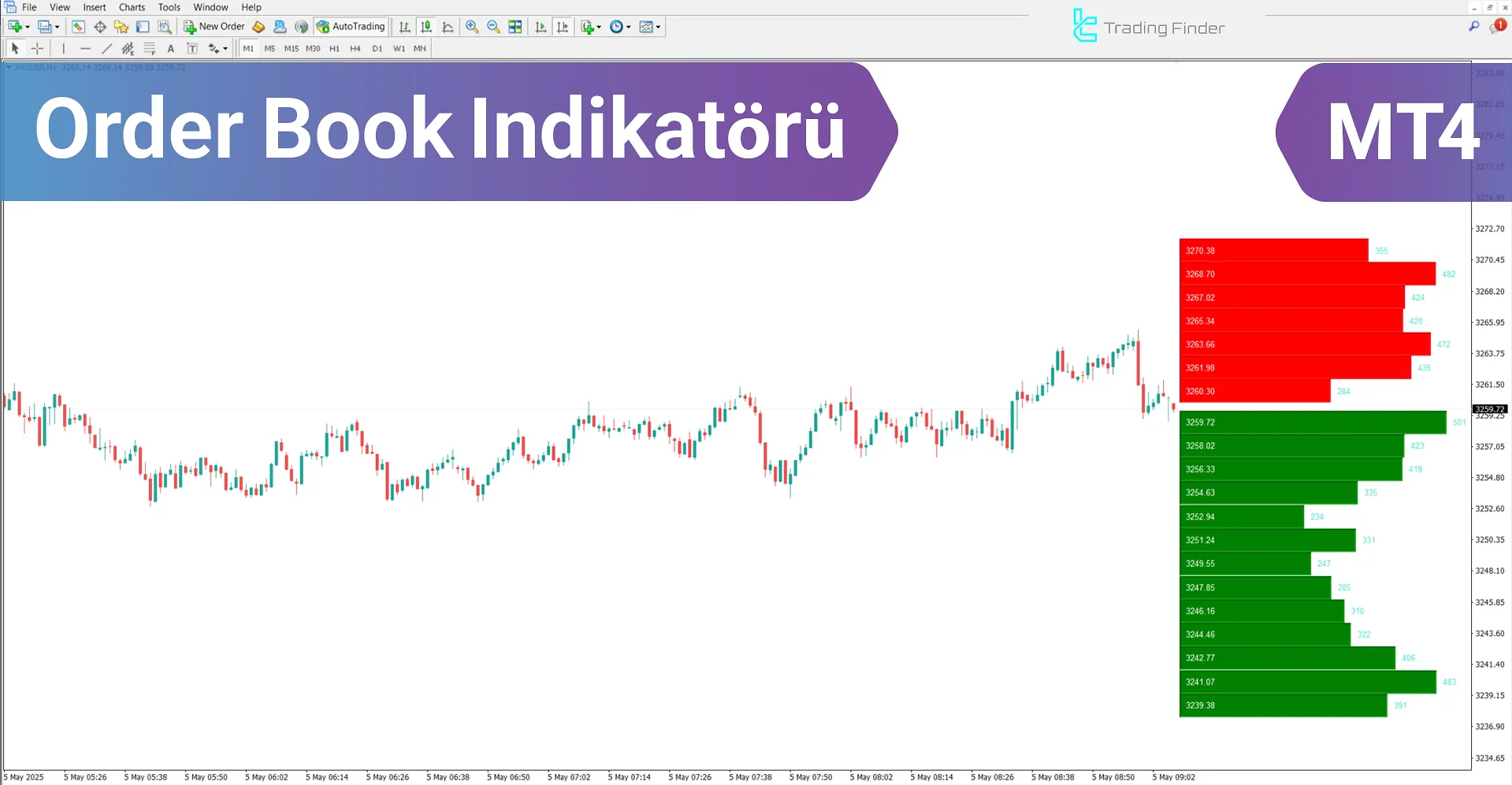 Order Book Göstergesi MetaTrader 4 – İndir - [TradingFinder]