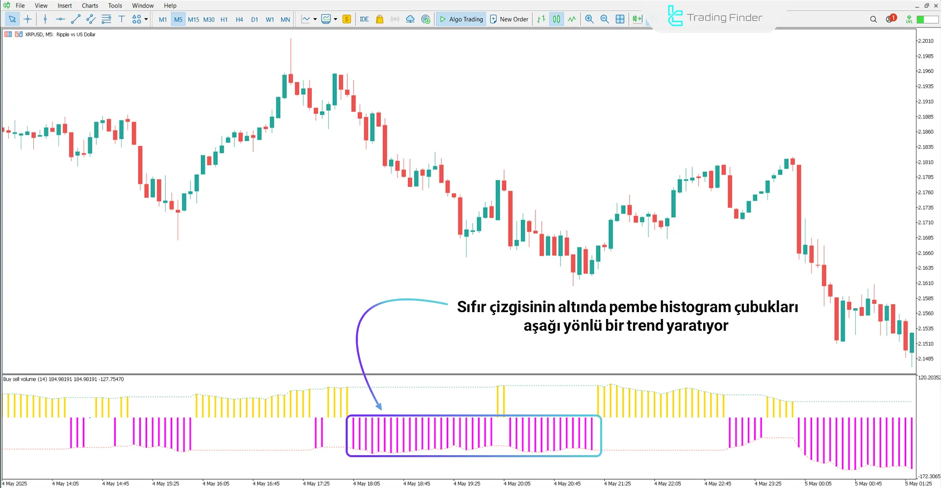 Alış Satış Hacmi Indikatörü MT5 İndir - [TradingFinder] 2