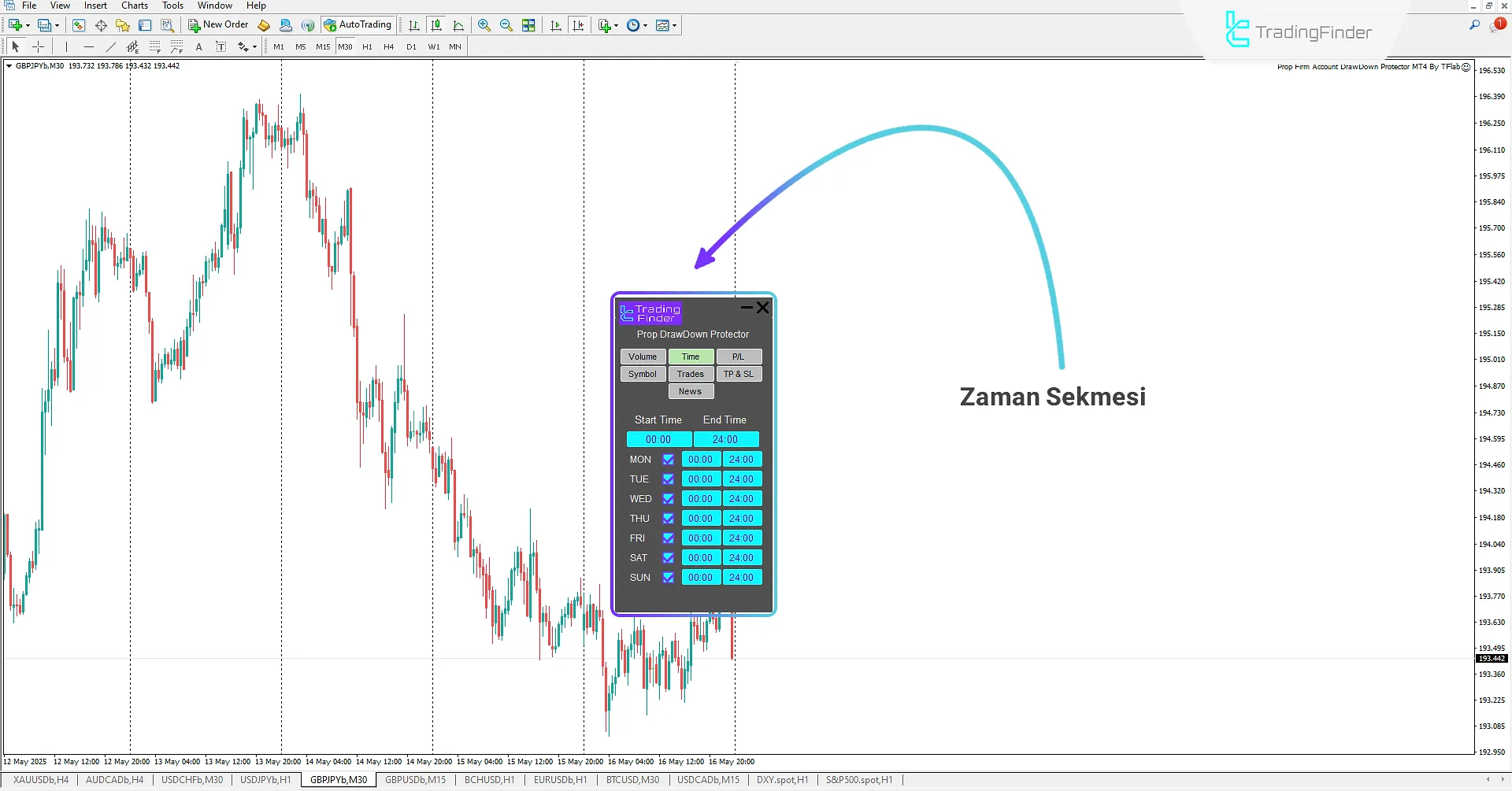 Prop Draw Down Protector Expert Advisor İndir MetaTrader 4'te 3