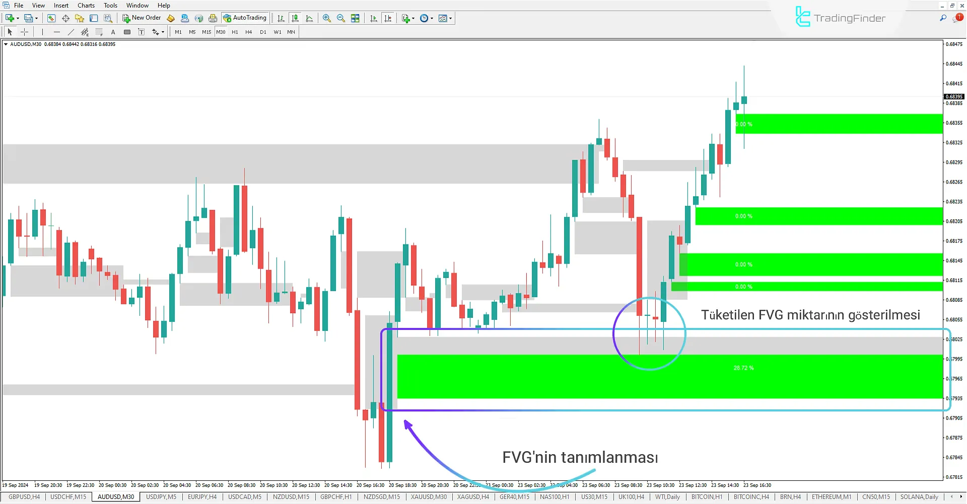 FVG ve Void göstergesini  ICT MT4 için Indirin - Ücretsiz 1