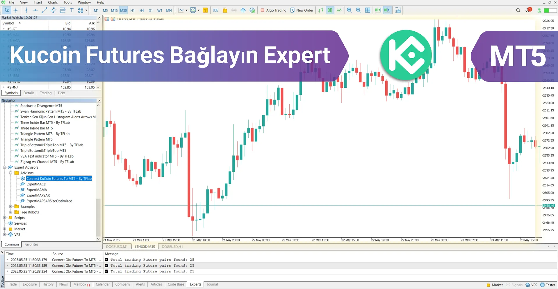 KuCoin Futures Bağlayın Expert MT5 – [TradingFinder] – Ücretsiz