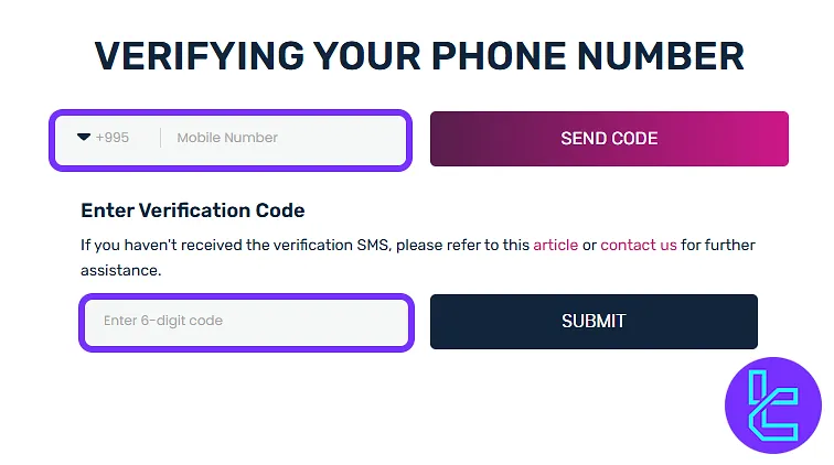 OneUp Trader Telefon Numarası Doğrulama