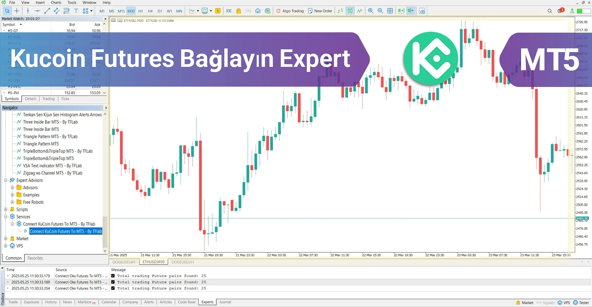 KuCoin Futures Bağlayın Expert MT5 – [TradingFinder] – Ücretsiz