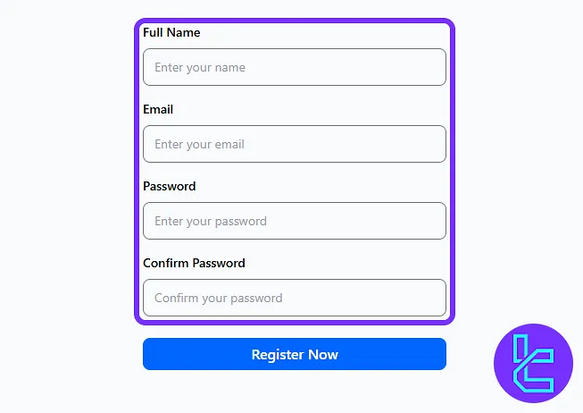 AquaFunded kayıt formu