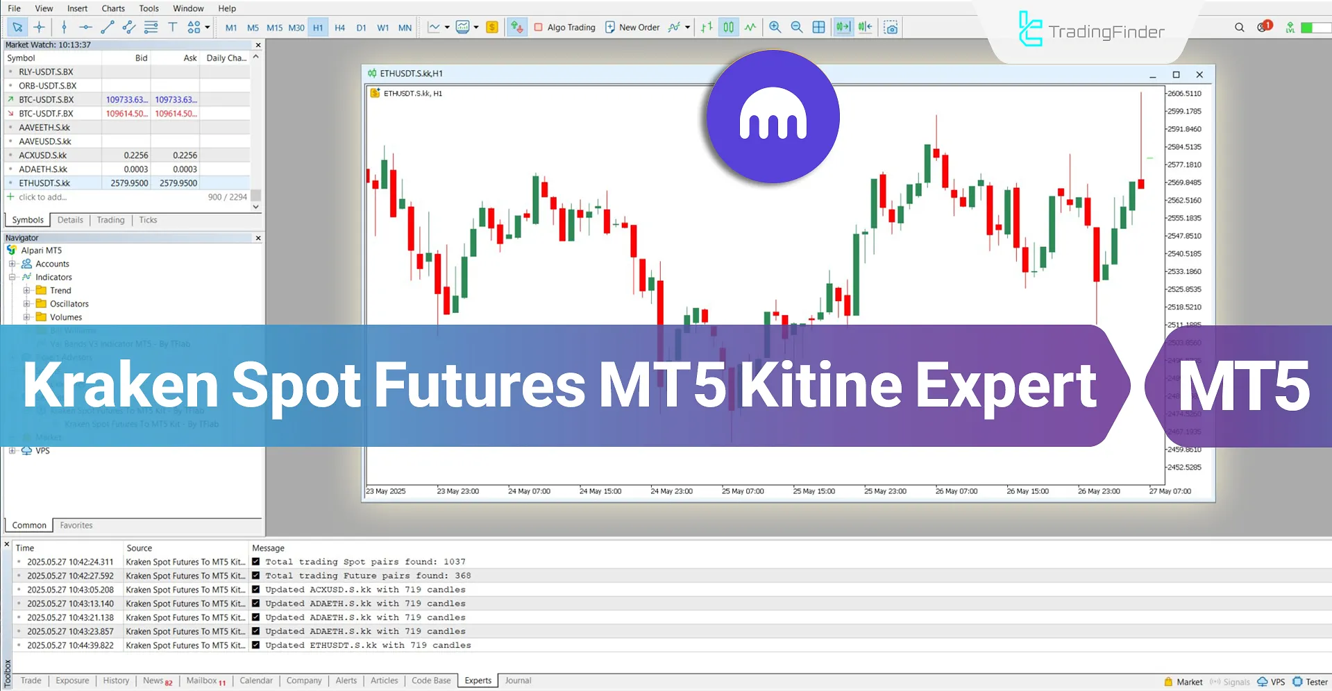Kraken Spot Futures MT5 Servisi İndir – Ücretsiz – [TradingFinder]