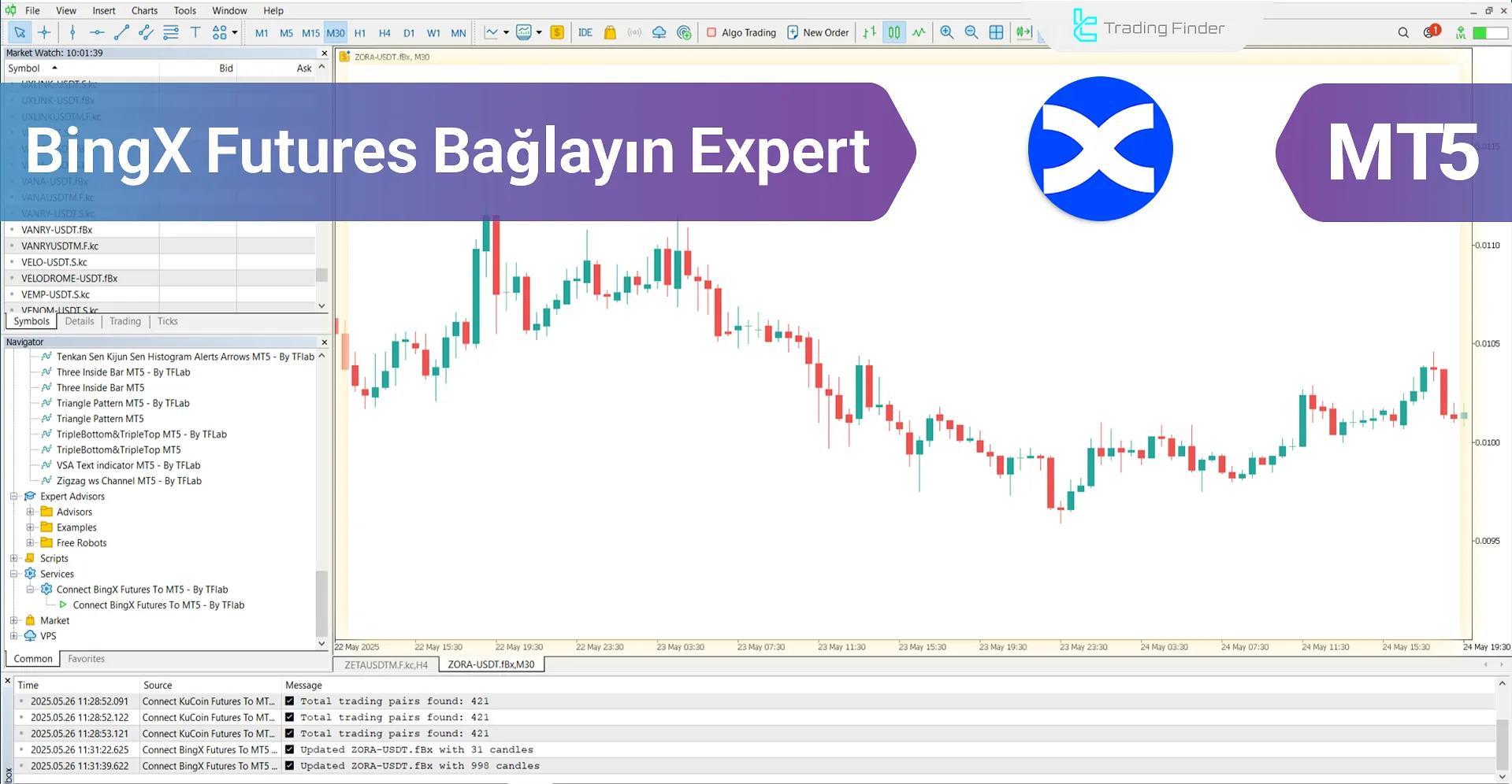 BingX Futures Bağlayın Expert MT5 – [TradingFinder] – Ücretsiz