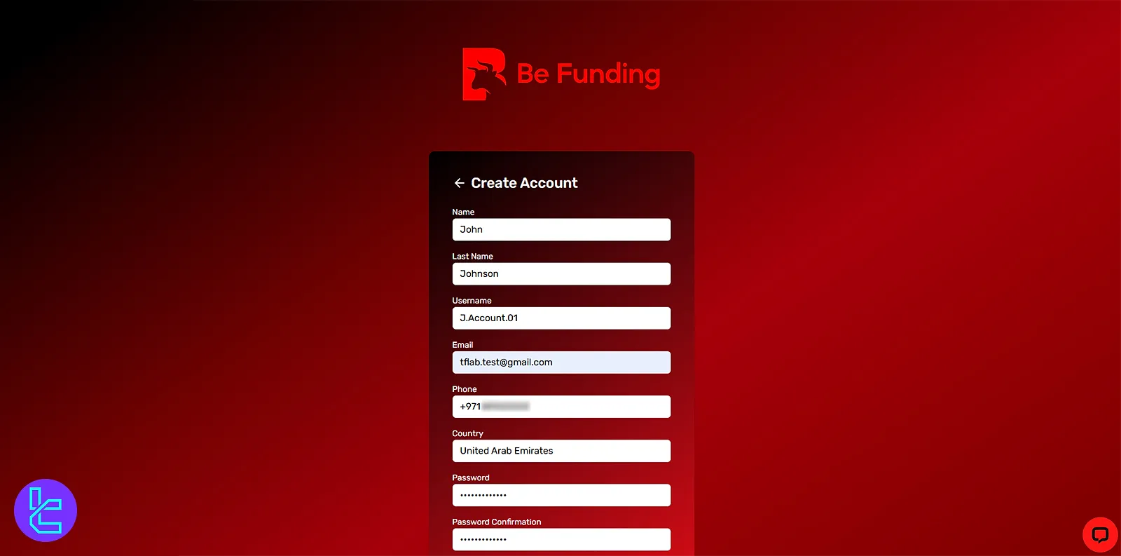 Be Funding ile Kayıt