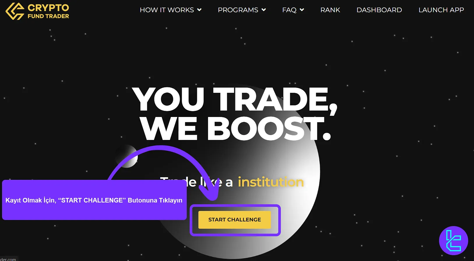 Crypto Fund Trader Kaydı