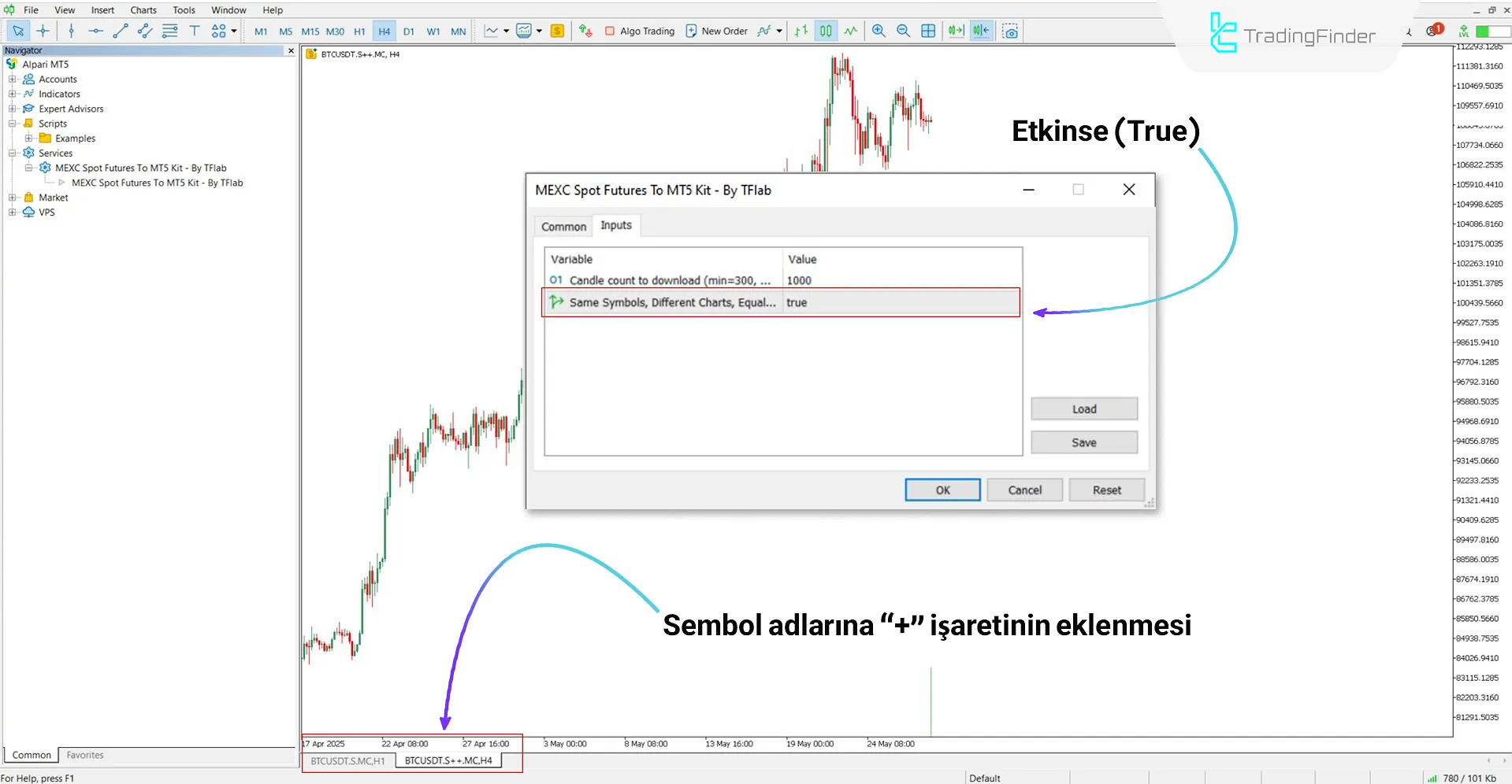 MEXC Spot Futures MT5 Servisi İndir – Ücretsiz – [TradingFinder] 3