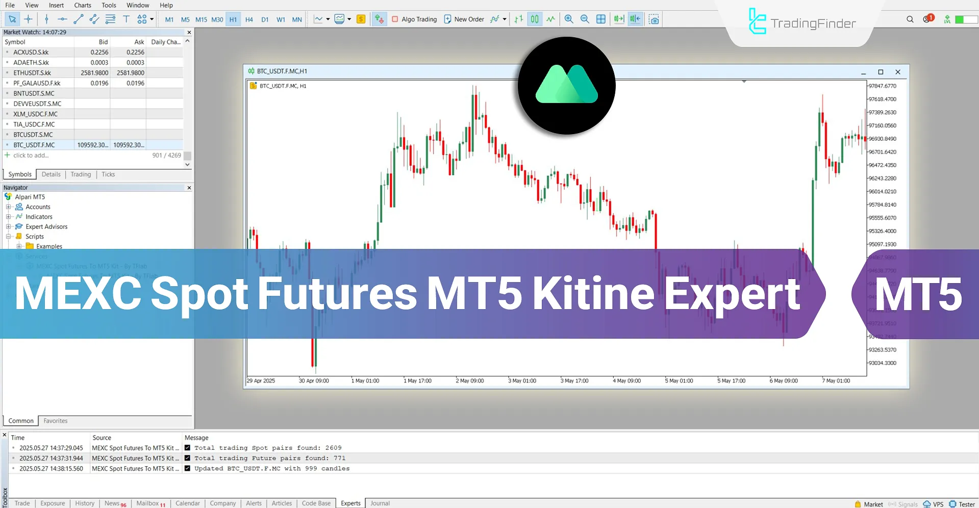 MEXC Spot Futures MT5 Servisi İndir – Ücretsiz – [TradingFinder]