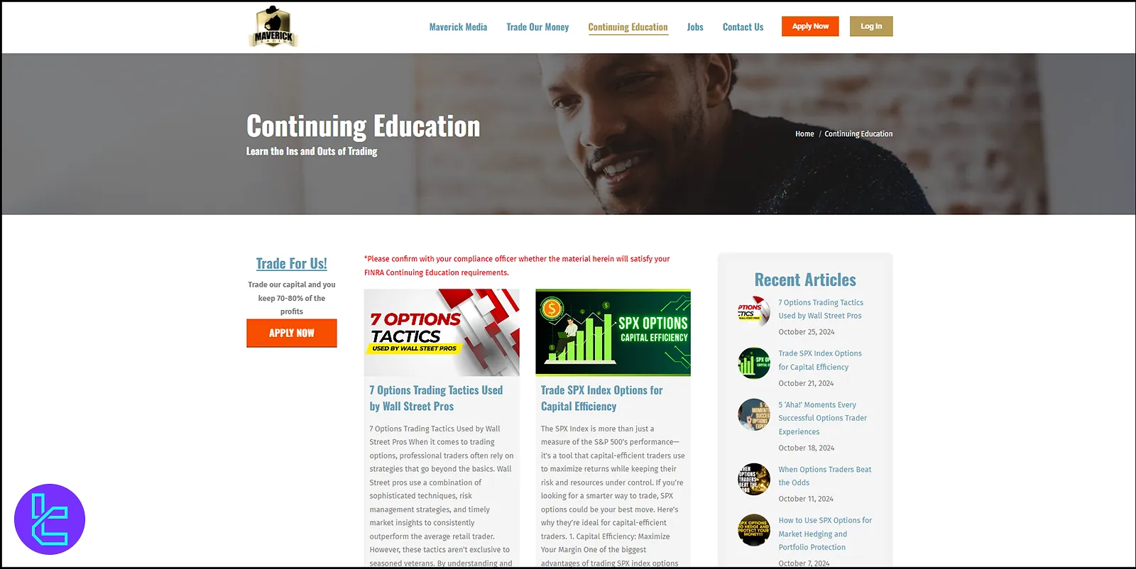 Maverick Trading'de Eğitim