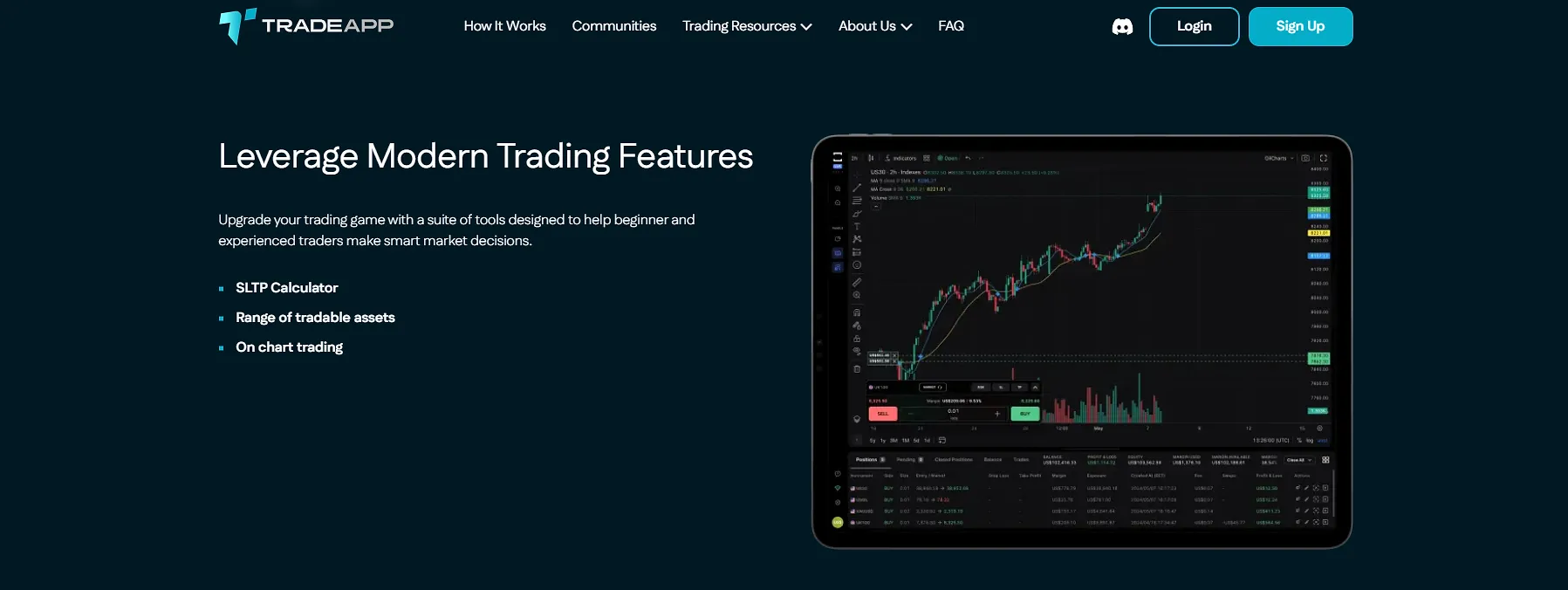 TradeApp Trade Locker ticaret platformu özellikleri
