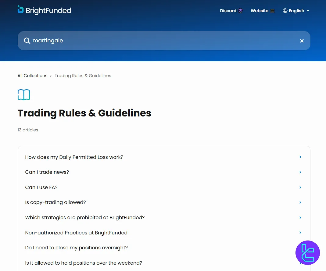 BrightFunded Kuralları