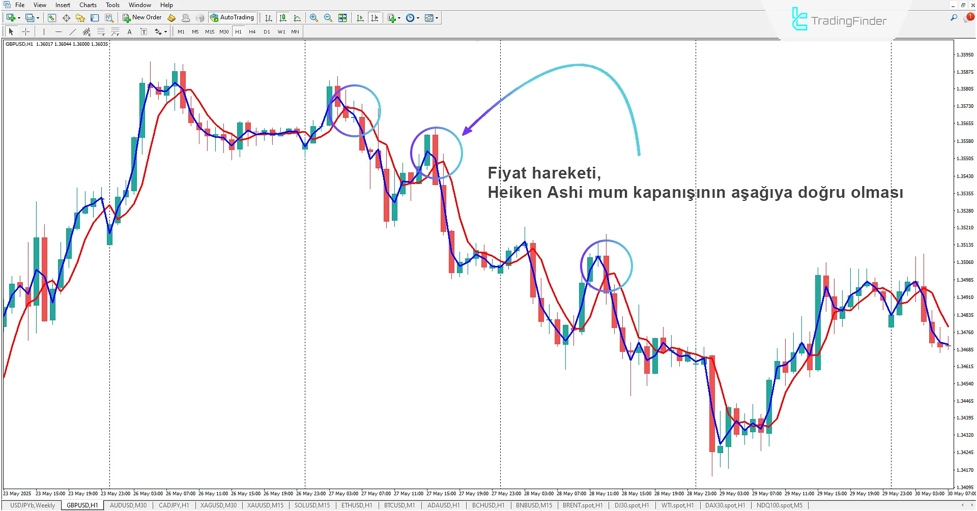 Heiken Ashi Real Göstergesi MetaTrader 4 İndir 2