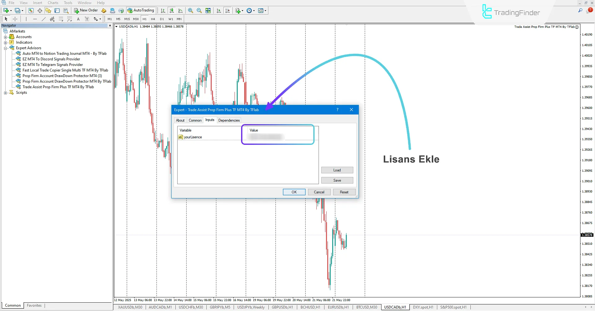 Prop Firm Sermaye Koruması Expert’i etkinleştirme
