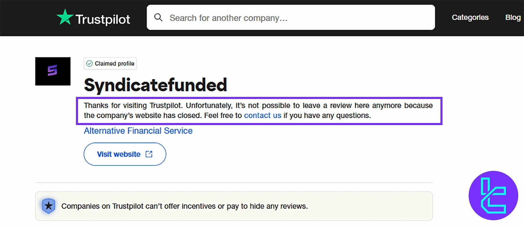 Syndicate Funded Kapandı