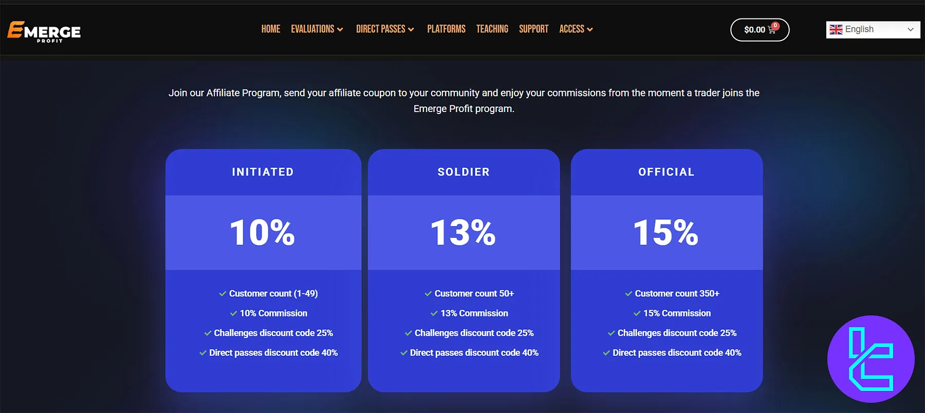 Emerge Profit Ortaklık Programı