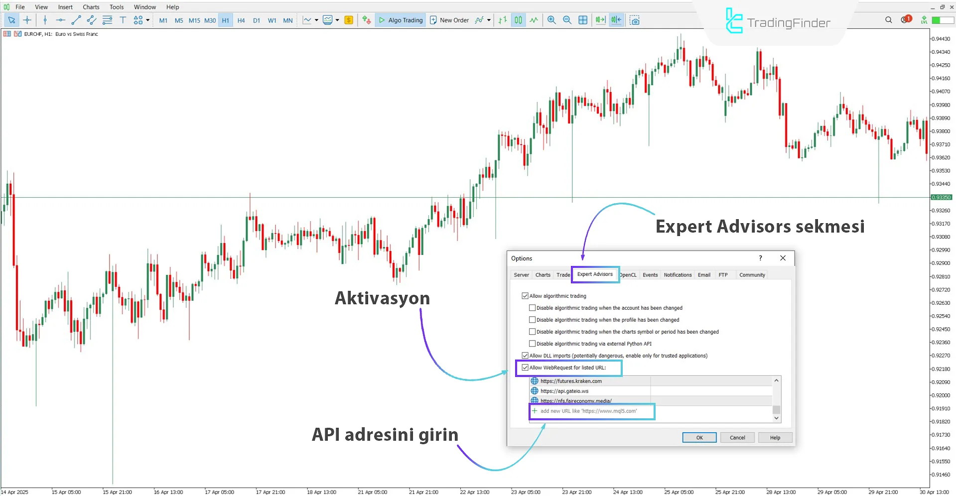 WebRequest’in etkinleştirilmesi