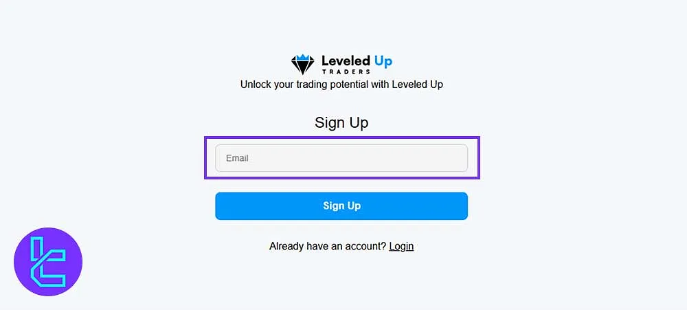 Leveled Up Society'ye kaydolmak için e-posta adresinizi sağlayın