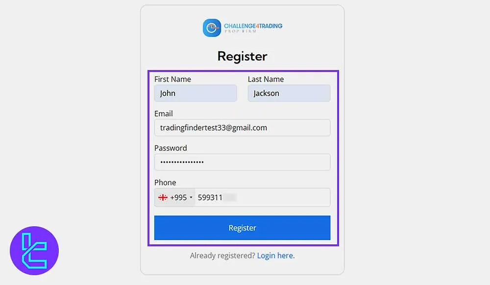 Challenge4Trading kaydolma