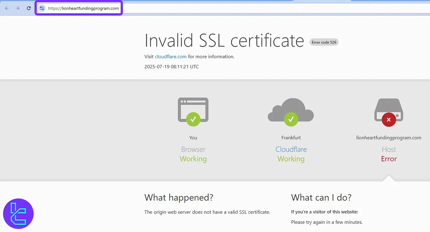 Lionheart Funding Program web sitesi kapandı