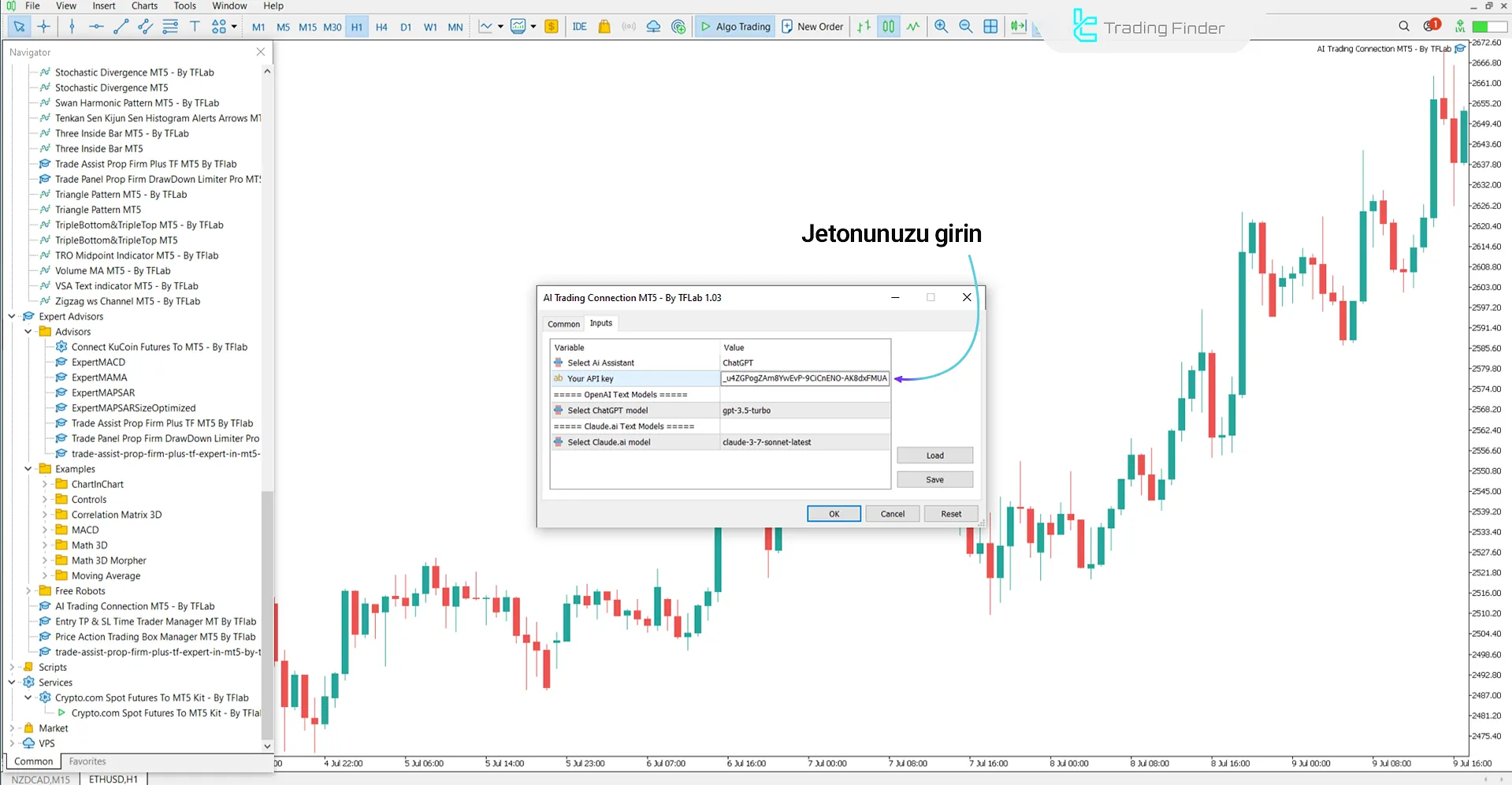 AI Trading Connection’a Token Ekleme