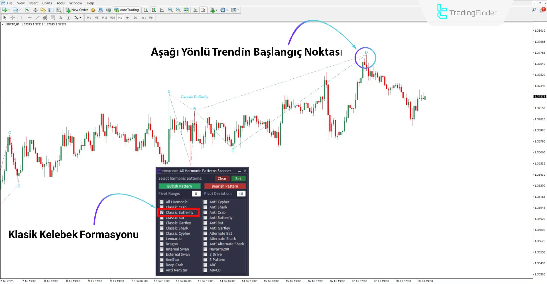 Tüm Harmonik Desenler Tarayıcı tarafından oluşturulan ayı harmonik desenleri