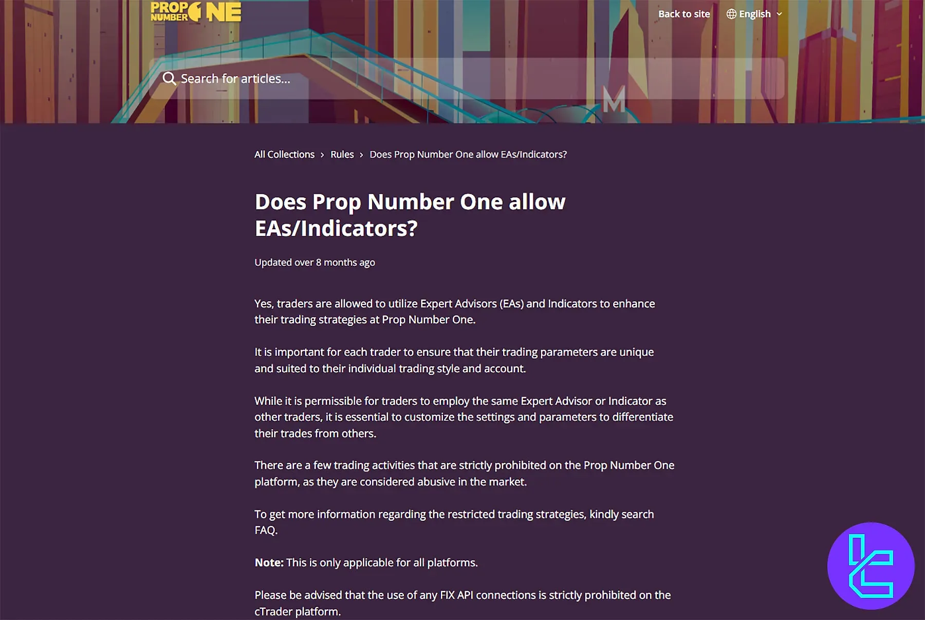 Prop Number One EA Kuralları