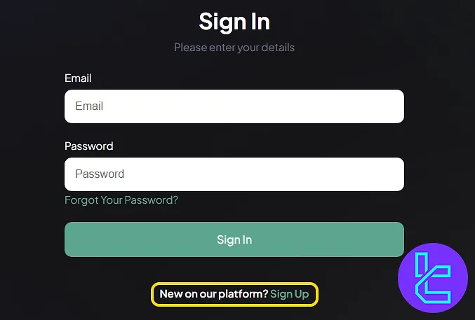 “Sign Up” butonuyla FXIFY hesap oluşturma formuna ulaşma