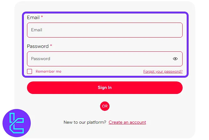 Fuze Traders hesabına giriş sayfası