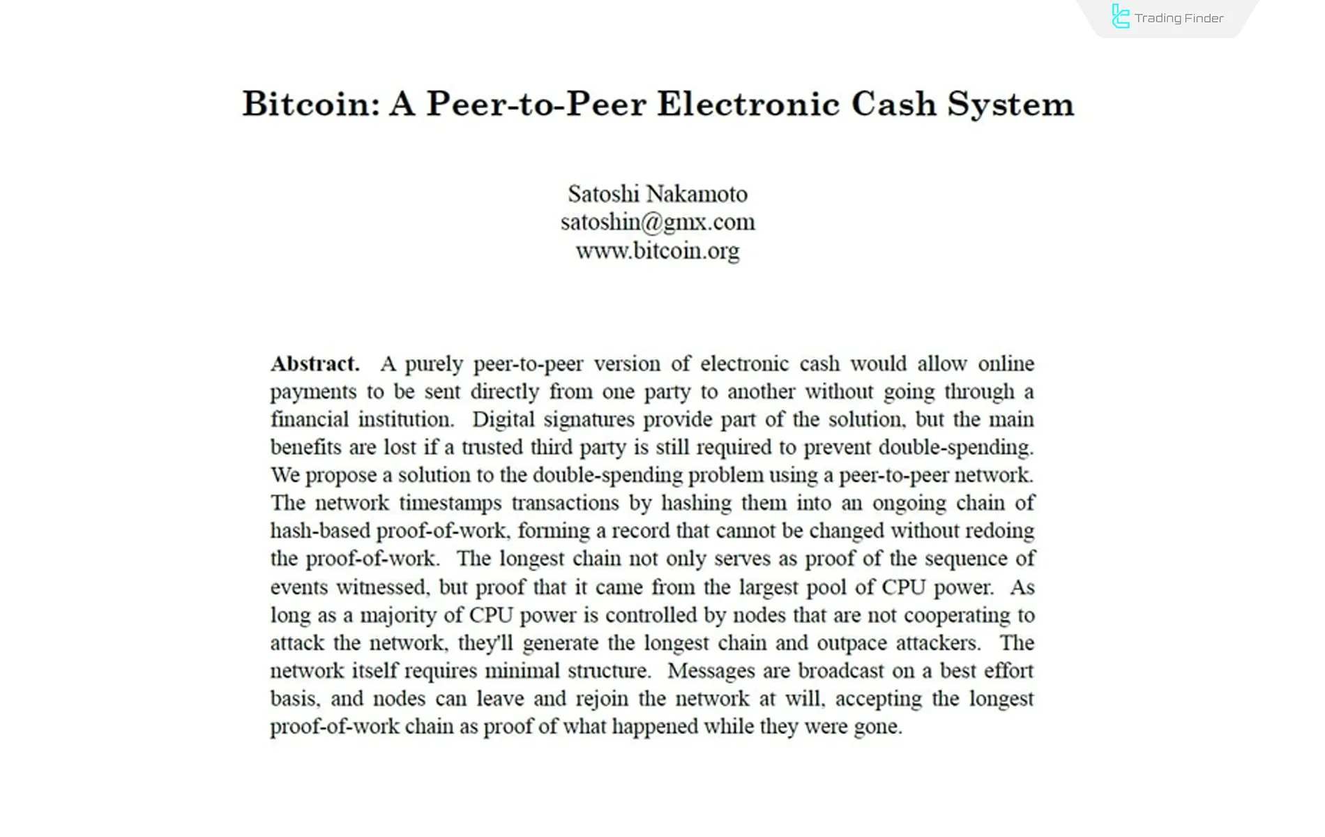 Bitcoin Whitepaper