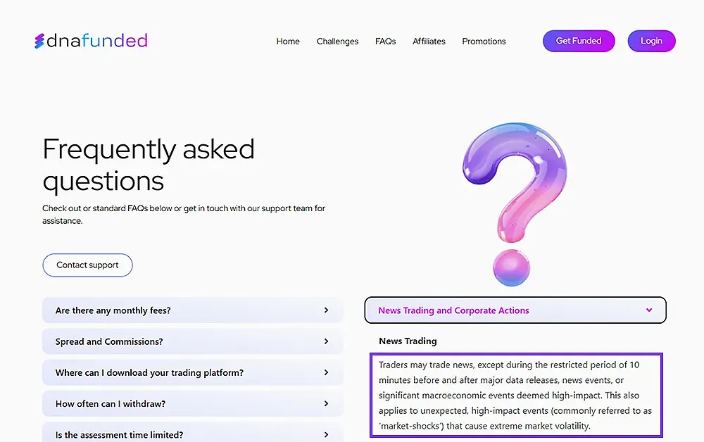 DNA Funded Haber Kuralları