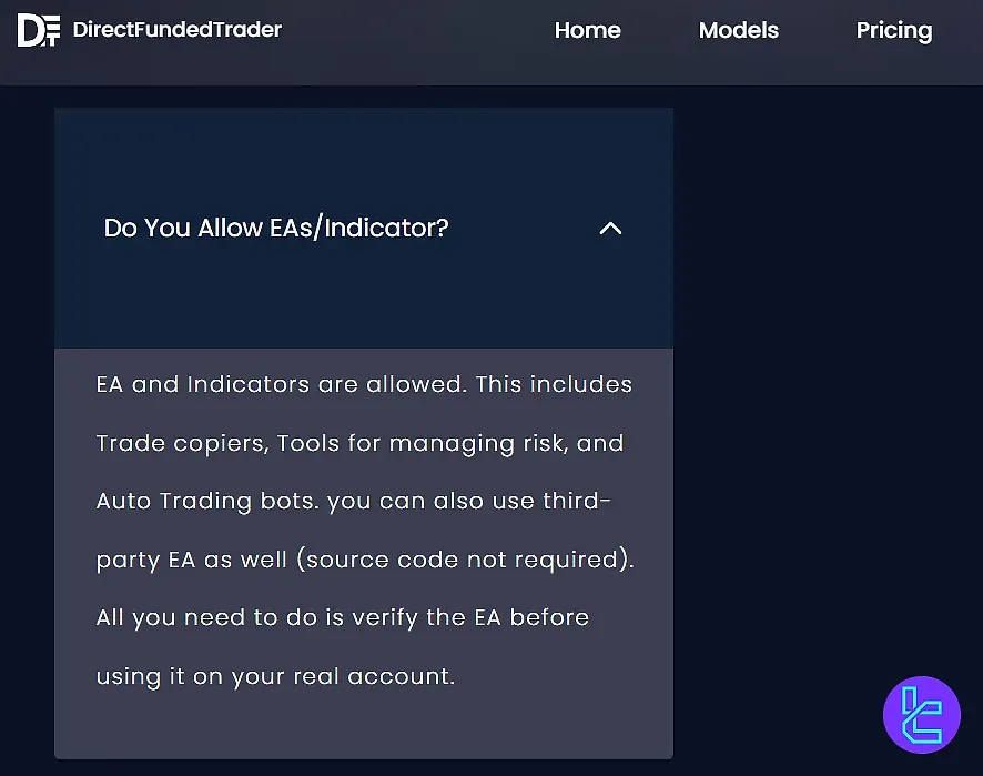 Direct Funded Trader korunma