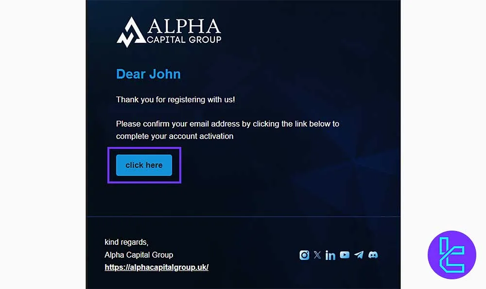 Alpha Capital Group e-posta doğrulaması